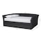 Baxton Studio Delora Dark Grey Full Size Daybed with Roll-Out Trundle Bed 158-9663 - alternate 2